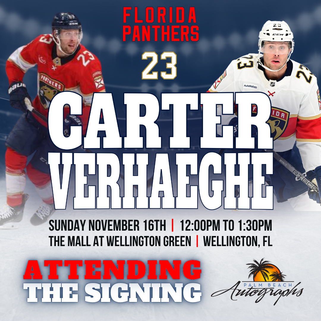 CARTER VERHAEGHE AUTOGRAPH EVENT - Wellington (The Mall at Wellington Green) In-Store Public Signing - November 16th, 2025