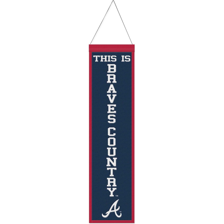Atlanta Braves Slogan Wool Banner