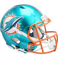 De'Von Achane Dolphins Flash Mini Helmet