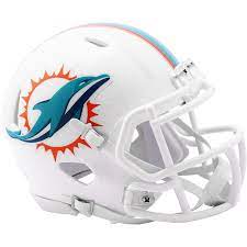 De'Von Achane Dolphins Mini Helmet