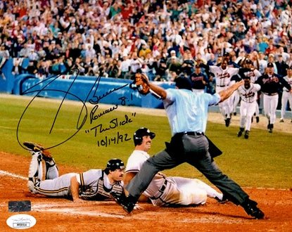 Sid Bream Autographed Atlanta Braves (NLCS Slide) 8x10 Photo w/ 