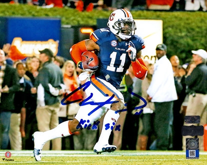 Chris Davis Autographed Auburn Tigers 8x10 Photo w/ "Kick 6" - Radtke