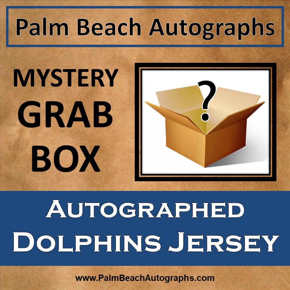 MYSTERY GRAB BOX - Autographed Miami Dolphins Football Jersey