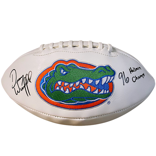 Danny Wuerffel Autographed Florida Gators Logo Football w/ 