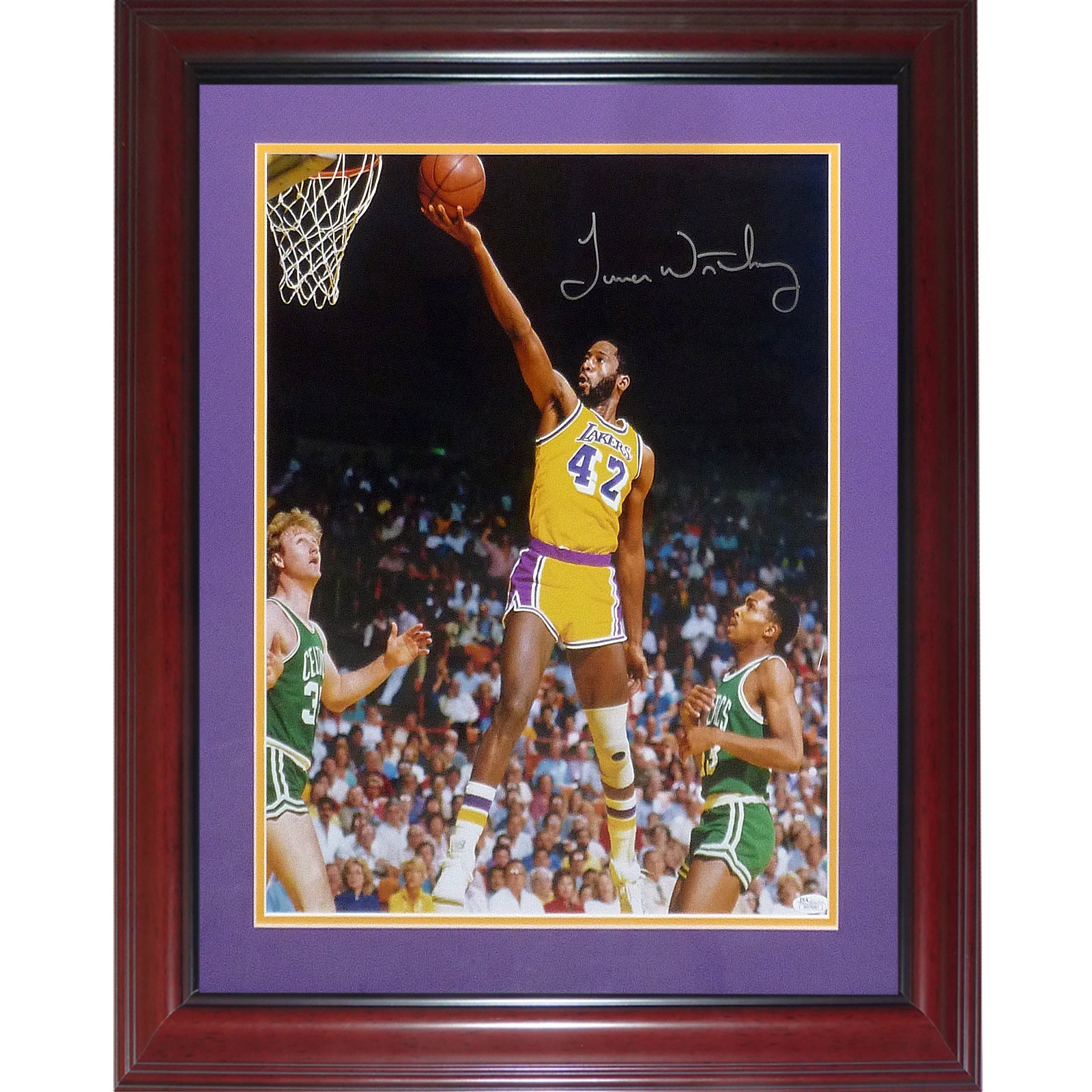 james worthy autographed jersey