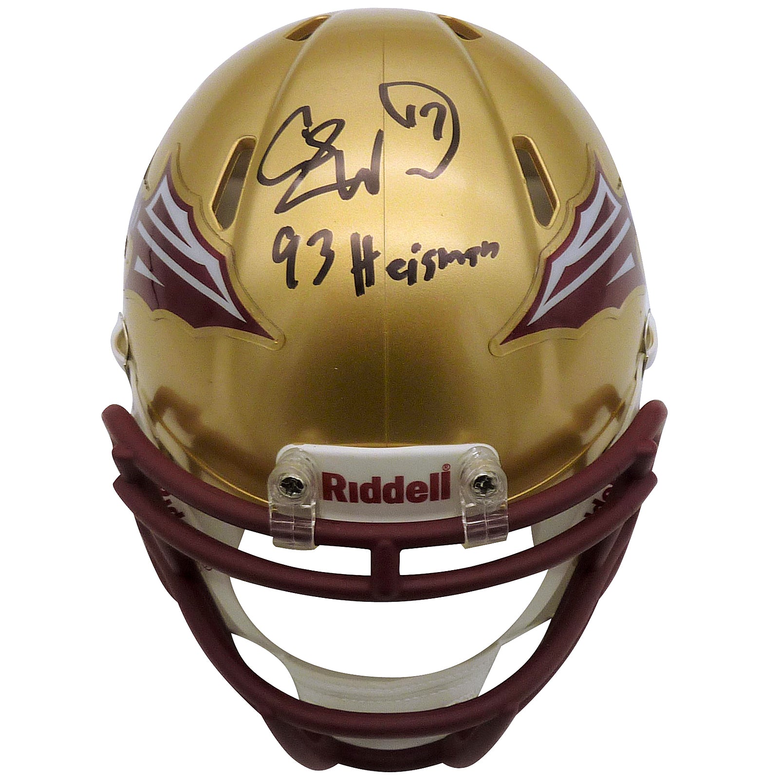 Charlie Ward Autographed Florida State FSU Seminoles Mini Helmet w/ 9 –  Palm Beach Autographs LLC