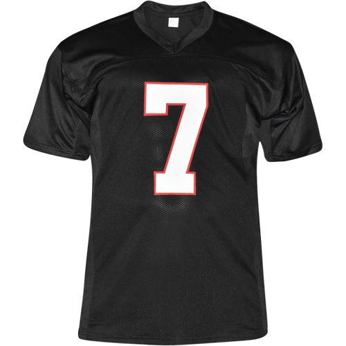 Michael Vick Autographed Atlanta (Black #7) Custom Jersey - JSA