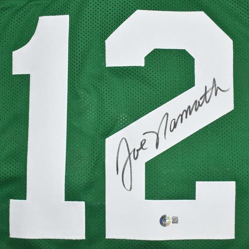 Joe Namath Autographed New York Jets (Green #12) Jersey - JSA