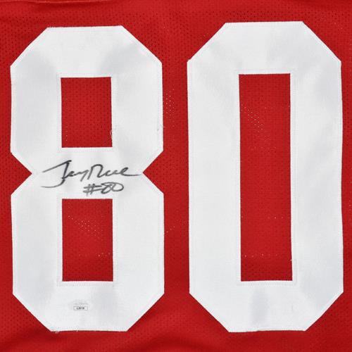 Jerry Rice Autographed San Francisco 49ers (Red #80) Jersey