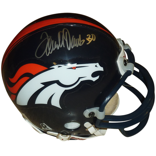 denver broncos nmini football helmet Terrell Davis Autographed Denver Broncos Mini Helmet – Palm Beach Autographs LLC