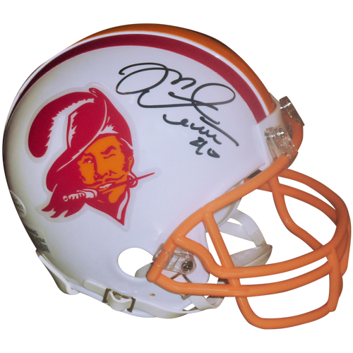Mike Alstott Autographed Tampa Bay Buccaneers (Throwback White) Mini Helmet - JSA