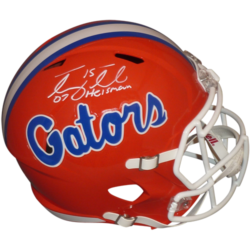 Tim Tebow Autographed Florida Gators (Speed) Deluxe Full-Size Replica Helmet w/ "07 Heisman"