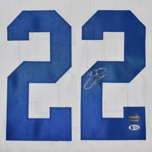 Emmitt Smith Autographed Dallas Cowboys (White #22) Jersey