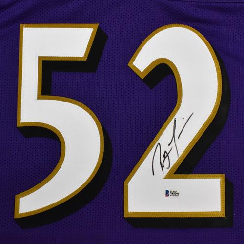 Ray Lewis Autographed Baltimore Ravens (Purple #52) Jersey