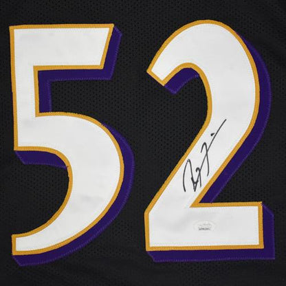 Ray Lewis Autographed Baltimore Ravens (Black #52) Jersey