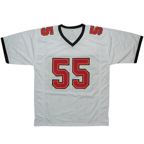 Derrick Brooks Autographed Tampa Bay Buccaneers (White #55) Custom Jersey - Beckett