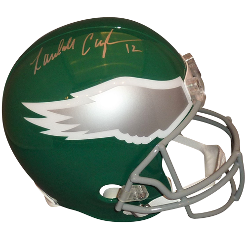Randall Cunningham Autographed Philadelphia Eagles Deluxe Full-Size Replica Helmet - Beckett