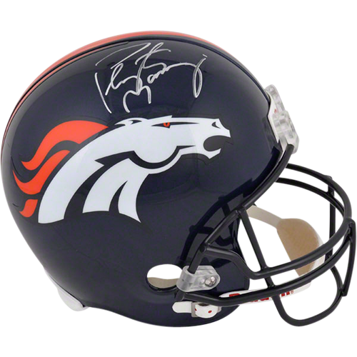 Peyton Manning Autographed Denver Broncos Deluxe Full-Size Replica Helmet - Fanatics Holo