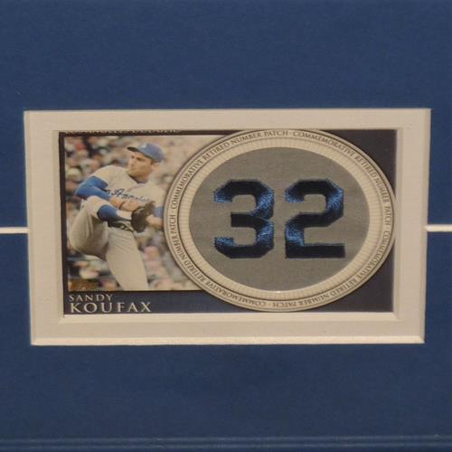 Sandy Koufax Autographed Brooklyn Dodgers Deluxe Framed 8x10 Photo w/Patch - JSA