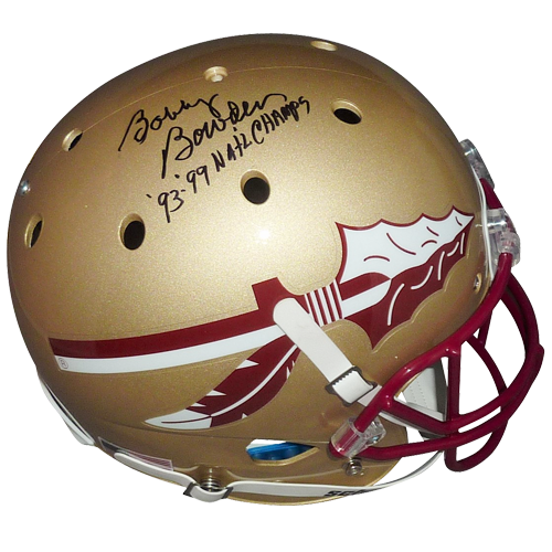 Bobby Bowden Autographed Florida State FSU Seminoles Deluxe Full-Size Replica Helmet w/ "93 99 Champs"