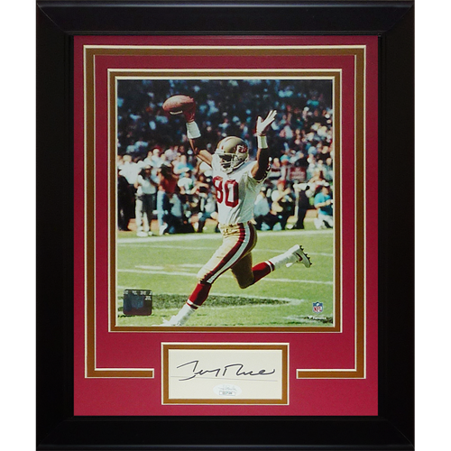 Jerry Rice Autographed San Francisco 49ers "Signature Series" Frame - JSA