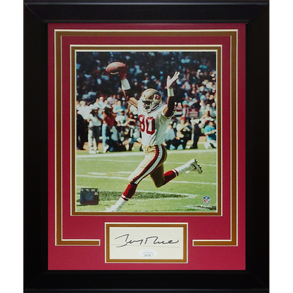 Jerry Rice Autographed San Francisco 49ers "Signature Series" Frame - JSA