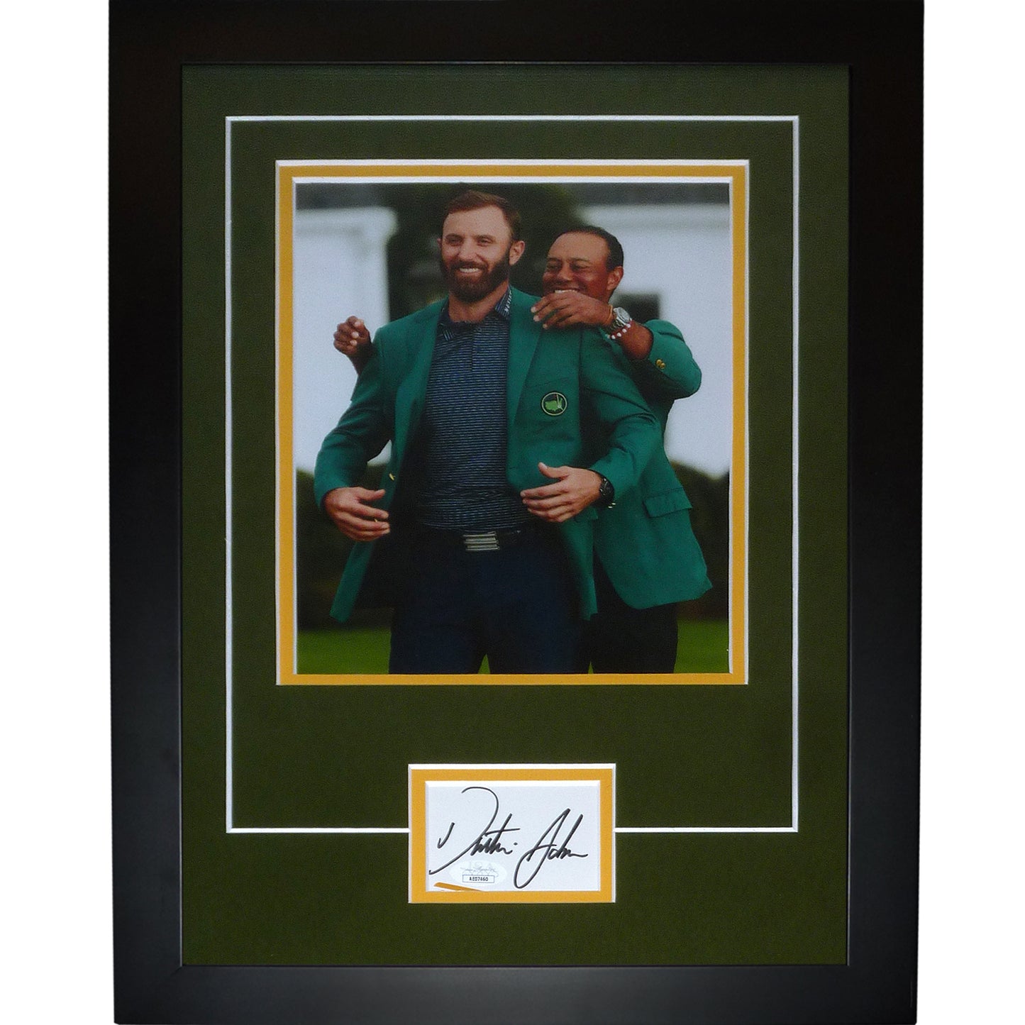 Dustin Johnson Autographed 2020 Masters (Green Jacket) "Signature Series" Frame - JSA