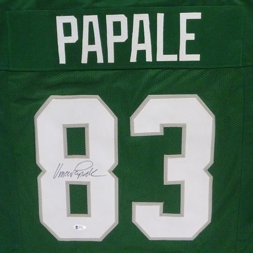 Vince Papale Autographed Philadelphia Eagles (Green #83) Custom Jersey w/ "Invincible" - Beckett