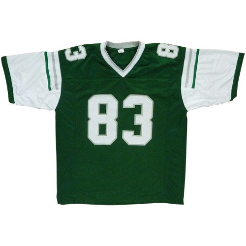 Vince Papale Autographed Philadelphia Eagles (Green #83) Custom Jersey w/ "Invincible" - Beckett