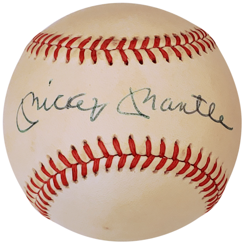 Mickey Mantle Autographed Official AL Baseball - JSA Full Letter