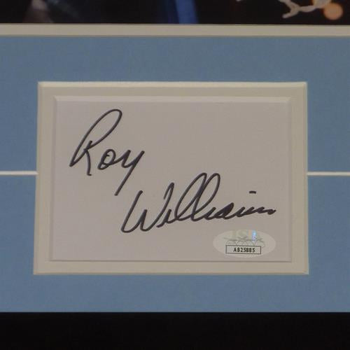 Roy Williams Autographed North Carolina Tarheels (cutting Nets) "Signature Series" Frame