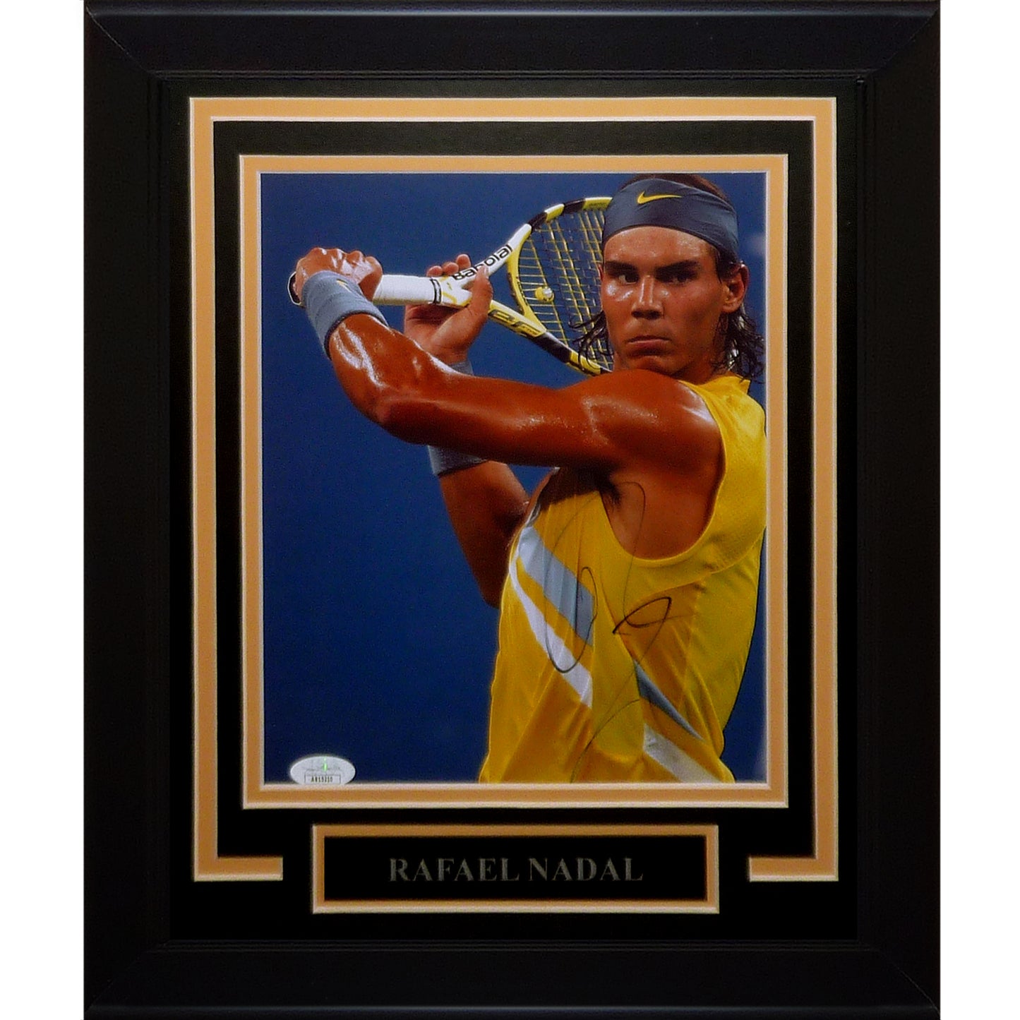 Rafael Nadal Autographed Tennis Deluxe Framed 8x10 - JSA