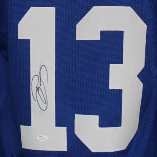 Odell Beckham Jr. Autographed New York Giants (Blue #13) Jersey - JSA