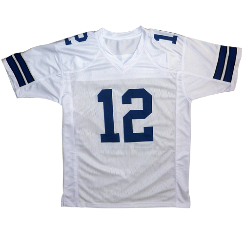 Roger Staubach Autographed Dallas Cowboys (White #12) Jersey - JSA