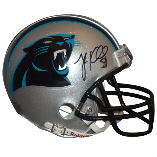 Luke Kuechly Autographed Carolina Panthers Mini Helmet - Beckett