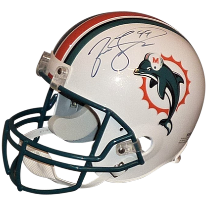 Jason Taylor Autographed Miami Dolphins (Throwback) Deluxe Full-Size Replica Helmet - JSA