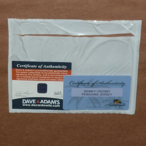 Sidney Crosby Autographed Pittsburgh Penguins (CCM White #87) Deluxe Framed Jersey - Dave & Adams