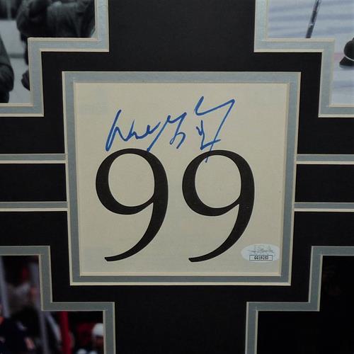 Wayne Gretzky Autographed Kings / Oilers / Rangers / Blues Deluxe Framed 8x10 Photo Piece - JSA