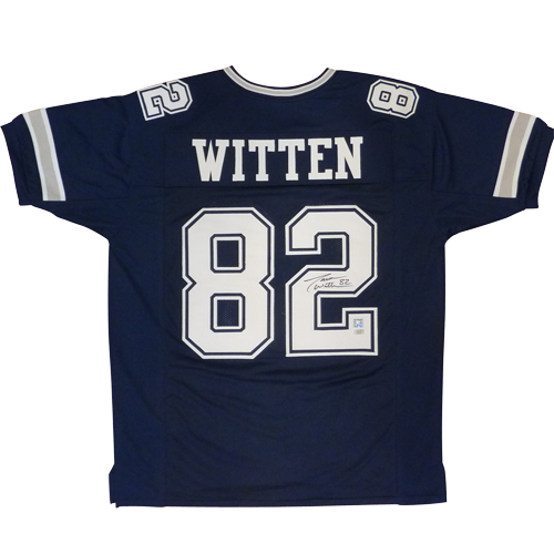 Jason Witten Autographed Dallas Cowboys Blue 82 Custom Jersey