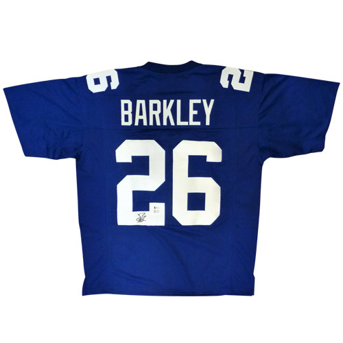 Saquon Barkley Autographed New York Giants Blue 26 Custom