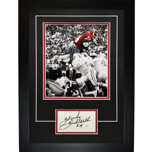 Herschel Walker Autographed Georgia Bulldogs "Signature Series" Frame - JSA