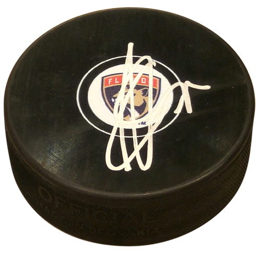 Sergei Bobrovsky Autographed Florida Panthers Hockey Puck - JSA