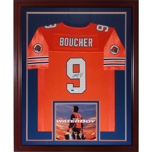 Adam Sandler Autographed The Waterboy Movie (Bobby Boucher #9) Deluxe Framed Jersey - JSA
