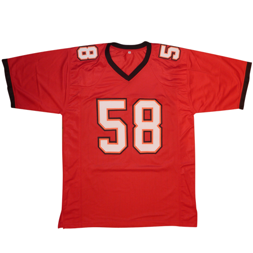 Shaquil Barrett Autographed Tampa Bay (Red #58) Custom Jersey - JSA