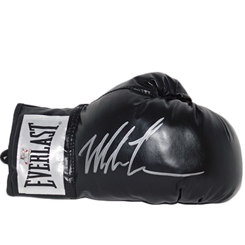Mike Tyson Autographed Everlast Black Boxing Glove - JSA
