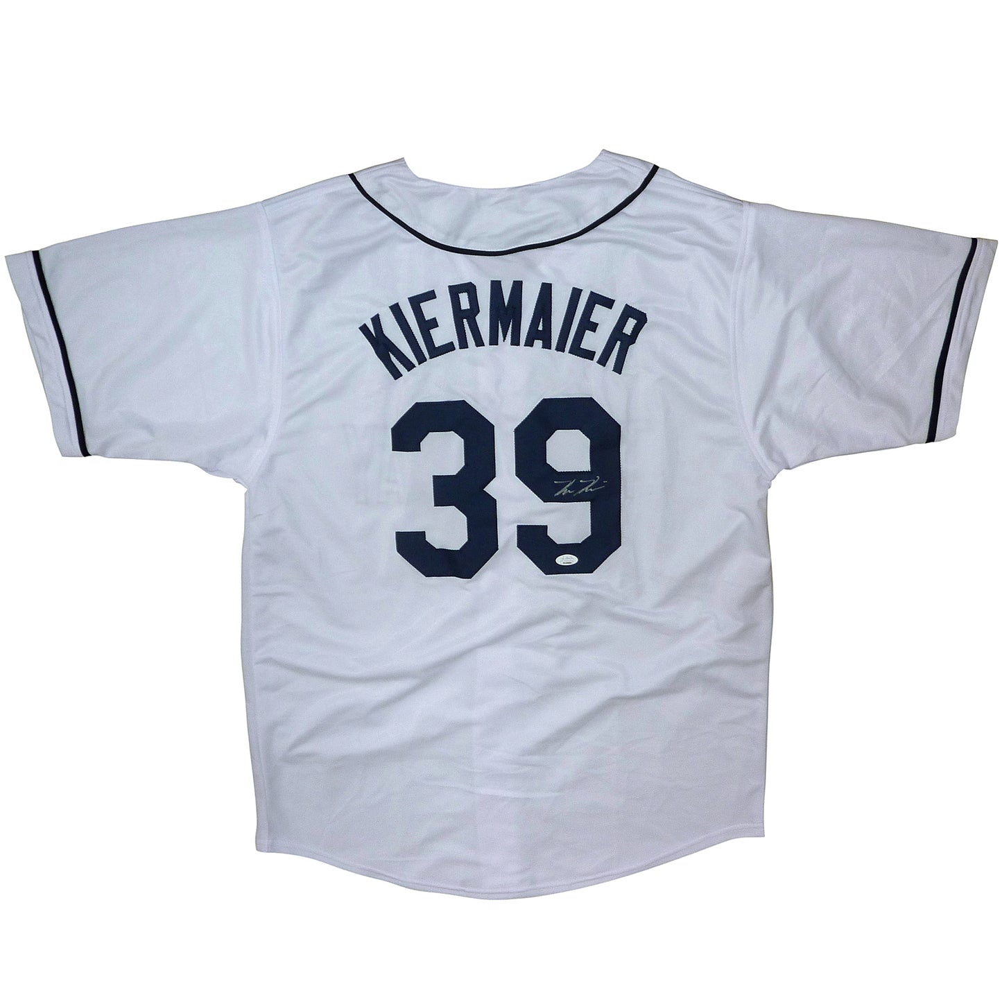 Kevin Kiermaier Autographed Tampa Bay (White #39) Custom Jersey - JSA