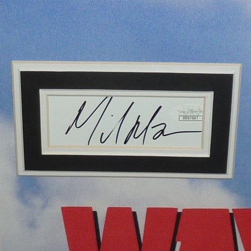 Wayne's World Full-Size Movie Poster Deluxe Framed with Mike Myers And Dana Carvey Autographs - JSA