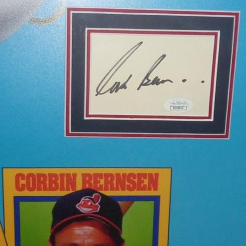 Major League Full-Size Movie Poster Deluxe Framed with Charlie Sheen, Tom Berenger And Corbin Bernsen Autographs - JSA