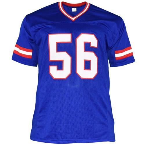 Lawrence Taylor Autographed New York Giants (Blue #56) Custom Jersey - JSA