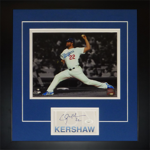 Clayton kershaw discount autographed jersey